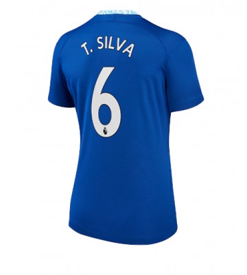 Chelsea Thiago Silva #6 Hemmatröja Dam 2022-23 Korta ärmar